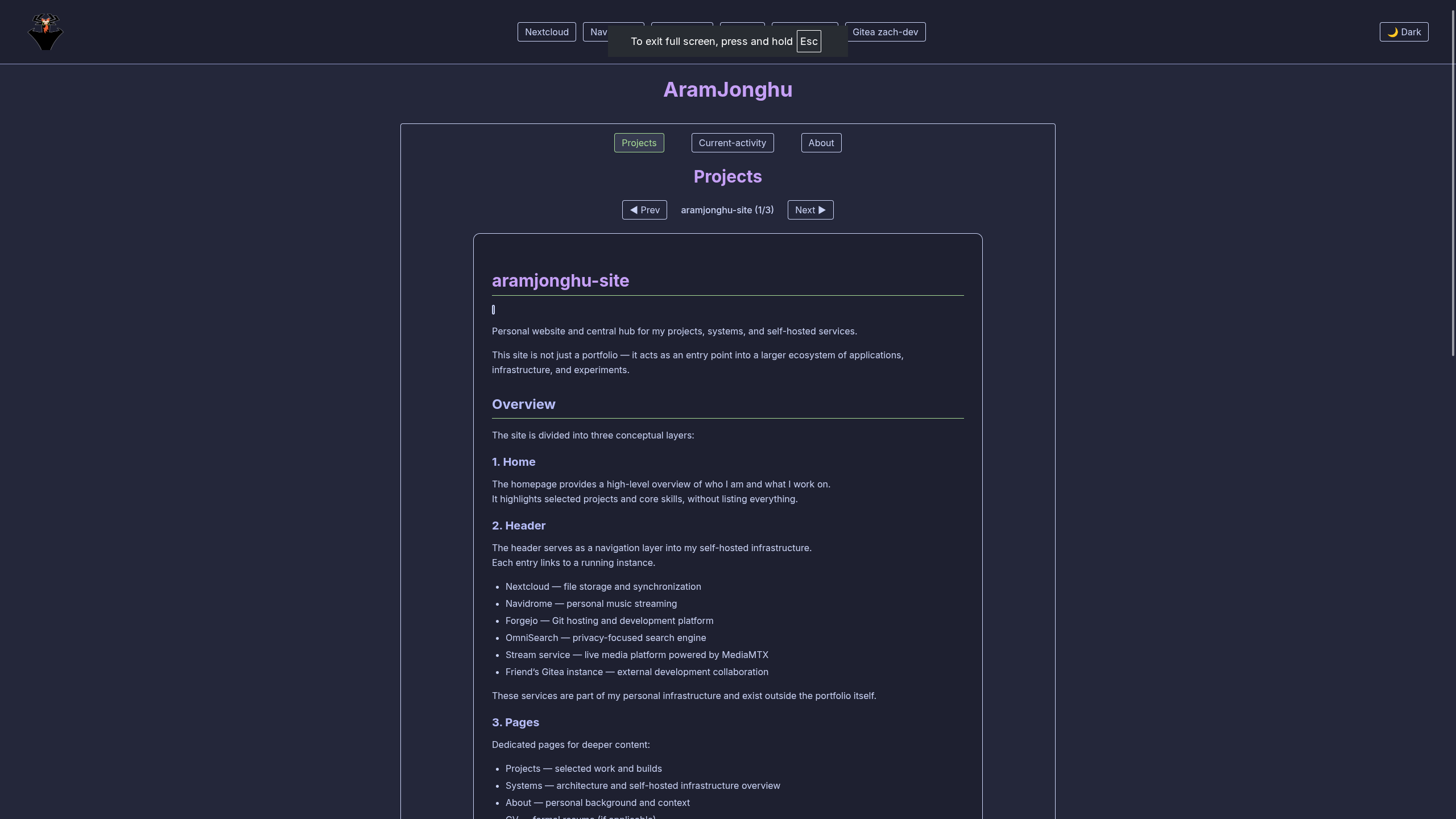 Homepage